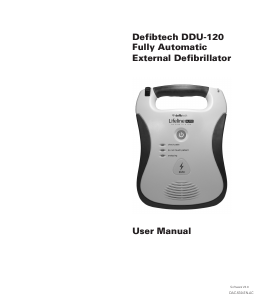 Manual Defibtech DDU-120 Defibrillator