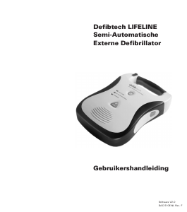 Handleiding Defibtech LIFELINE Defibrillator