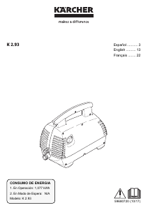 Manual Kärcher K 2.93 Pressure Washer