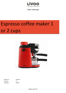 Manual Livoo DOD159 Coffee Machine