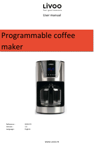 Manual Livoo DOD172 Coffee Machine
