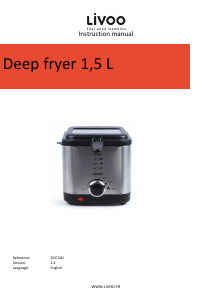 Manual Livoo DOC240 Deep Fryer