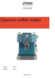 Manual Livoo DOD174 Espresso Machine