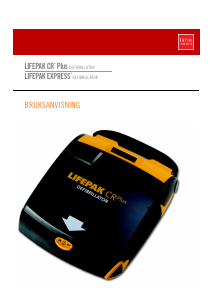 Bruksanvisning Physio Control Lifepak CR Plus Hjärtstartare