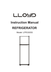 Handleiding Lloyd LFR330SS Koel-vries combinatie