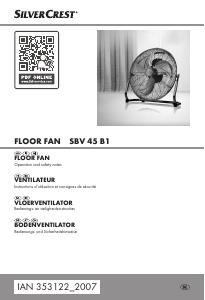 Manual SilverCrest SBV 45 B1 Fan