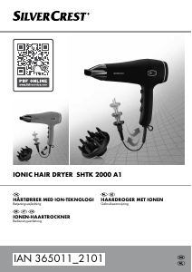 Handleiding SilverCrest IAN 365011 Haardroger