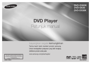 Panduan Samsung DVD-D360K Pemutar DVD