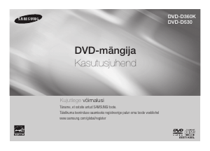 Kasutusjuhend Samsung DVD-D360K DVD-mängija