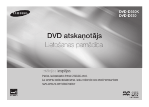 Rokasgrāmata Samsung DVD-D360K DVD atskaņotājs