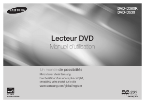 Manuale Samsung DVD-D530 Lettore DVD