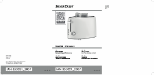 Bedienungsanleitung SilverCrest IAN 353021 Toaster