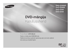 Kasutusjuhend Samsung DVD-E350 DVD-mängija