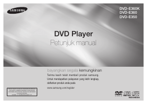 Panduan Samsung DVD-E360 Pemutar DVD