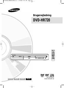 Brugsanvisning Samsung DVD-HR720 DVD afspiller