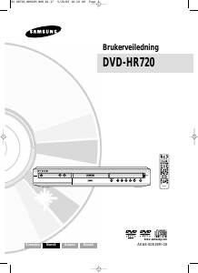 Bruksanvisning Samsung DVD-HR720 DVD-spiller