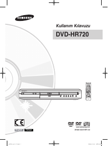 Kullanım kılavuzu Samsung DVD-HR720 DVD oynatıcısı