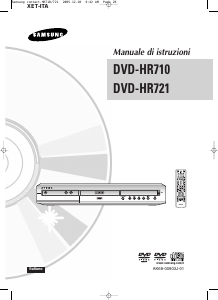Manuale Samsung DVD-HR721 Lettore DVD