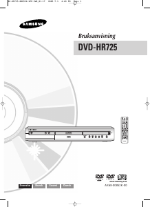 Bruksanvisning Samsung DVD-HR725 DVD spelare