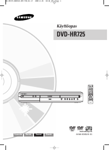 Käyttöohje Samsung DVD-HR725 DVD-soitin