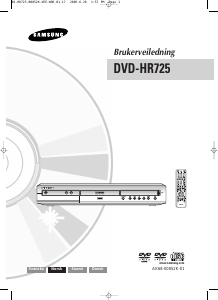 Bruksanvisning Samsung DVD-HR725 DVD-spiller