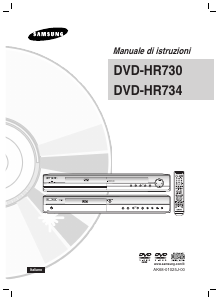 Manuale Samsung DVD-HR730 Lettore DVD