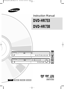 Manuál Samsung DVD-HR733 Přehrávač DVD