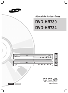 Manual de uso Samsung DVD-HR734 Reproductor DVD