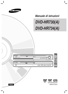 Manuale Samsung DVD-HR734A Lettore DVD