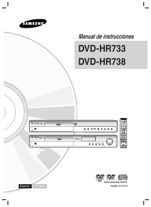 Manual de uso Samsung DVD-HR738 Reproductor DVD
