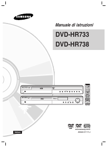 Manuale Samsung DVD-HR738 Lettore DVD