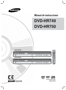 Manual de uso Samsung DVD-HR750 Reproductor DVD