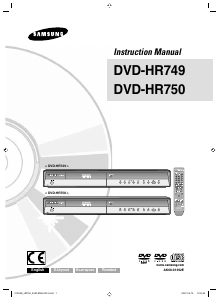 Manual Samsung DVD-HR750 DVD Player
