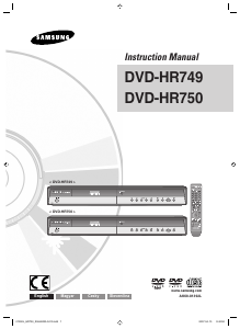 Használati útmutató Samsung DVD-HR750 DVD-lejátszó