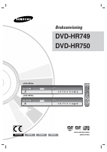 Bruksanvisning Samsung DVD-HR750 DVD spelare