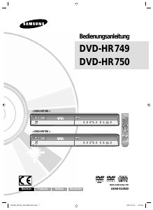 Bedienungsanleitung Samsung DVD-HR750 DVD-player