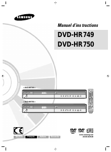 Mode d’emploi Samsung DVD-HR750 Lecteur DVD