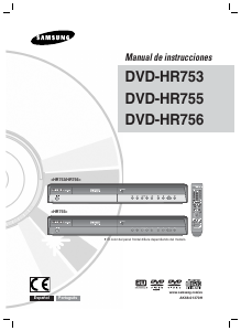Manual de uso Samsung DVD-HR753 Reproductor DVD