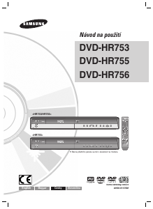 Manuál Samsung DVD-HR753 Přehrávač DVD