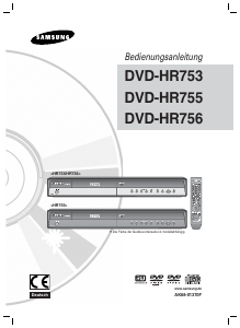 Bedienungsanleitung Samsung DVD-HR753 DVD-player