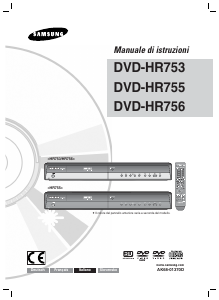 Manuale Samsung DVD-HR753 Lettore DVD