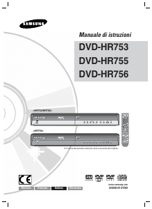 Priročnik Samsung DVD-HR755 DVD-predvajalnik