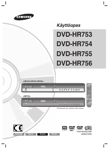 Käyttöohje Samsung DVD-HR756 DVD-soitin