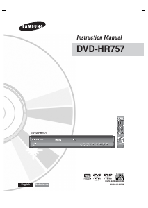 Manual Samsung DVD-HR757 DVD Player