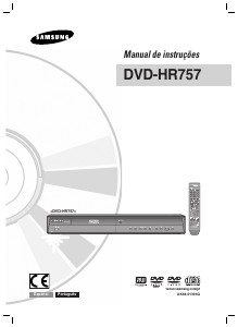 Manual Samsung DVD-HR757 Leitor de DVD