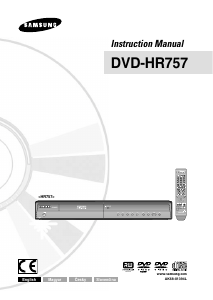Manuál Samsung DVD-HR757 Přehrávač DVD