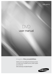Manual Samsung DVD-HR770 DVD Player