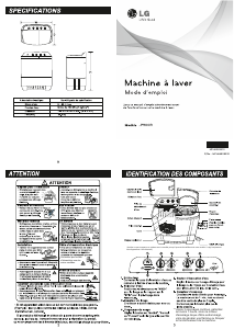 Mode d’emploi LG P900R Lave-linge