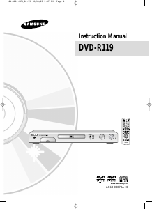Manual Samsung DVD-R119 DVD Player