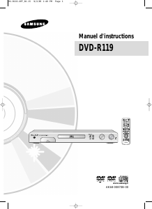 Mode d’emploi Samsung DVD-R119 Lecteur DVD